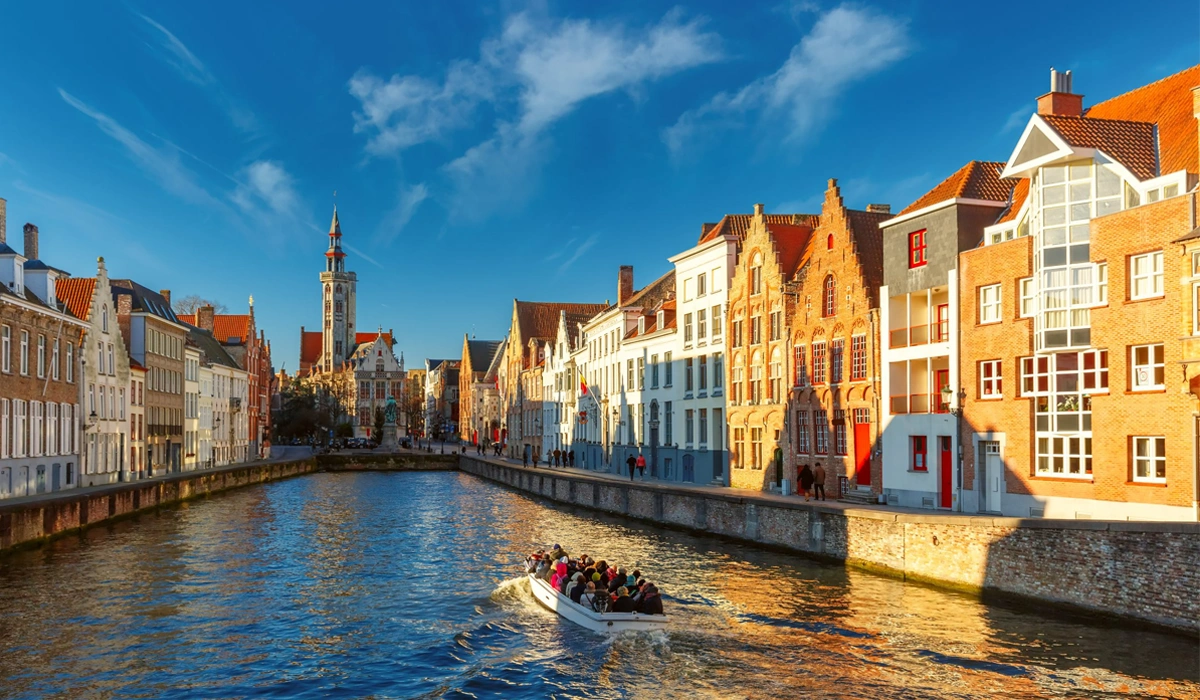 Menemukan-Keindahan-Bruges-Old-Town,-Kota-Kanal-Belgia